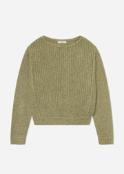 Batwing Sweater in Silk Cashmere - Mossy - CO Collections